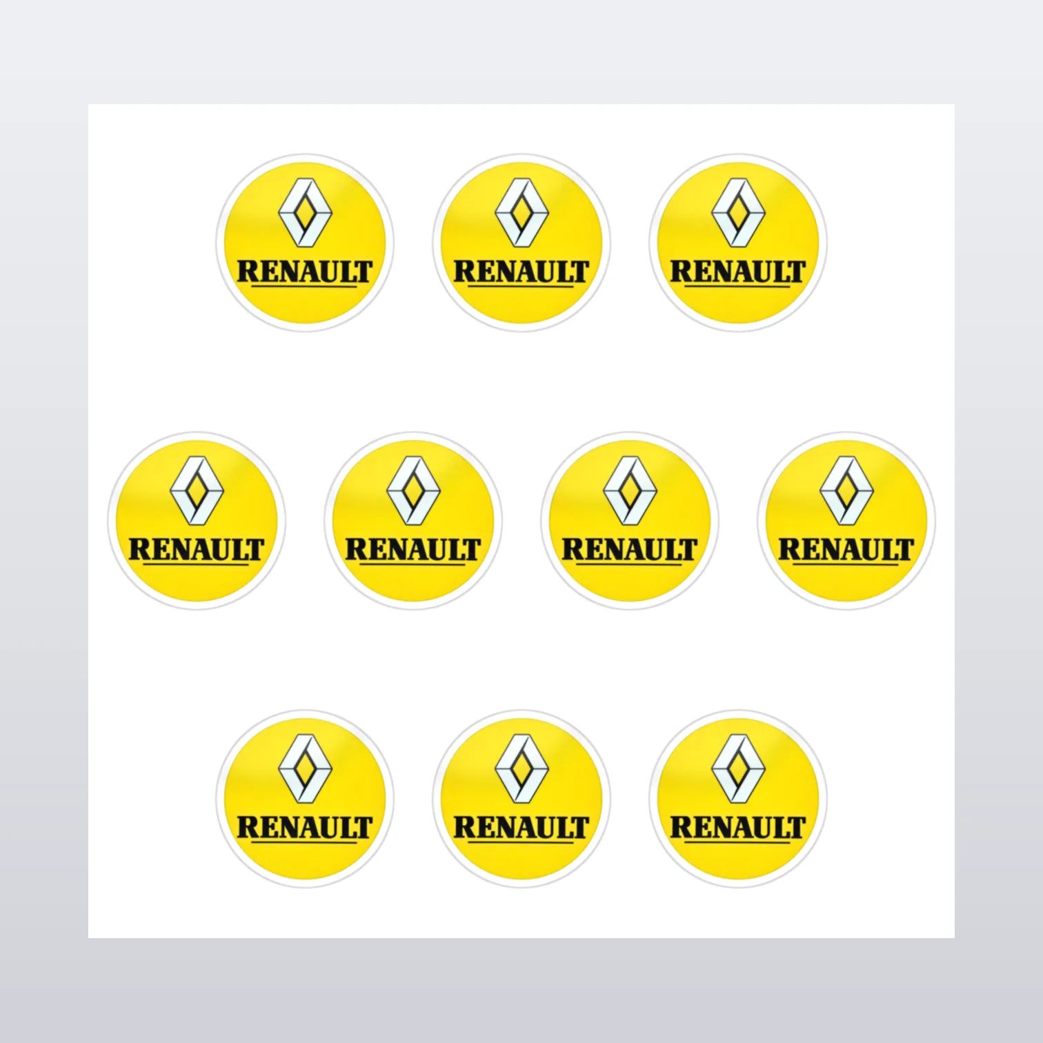 Renault Aufkleber Set – Aufkleber auf Bogen