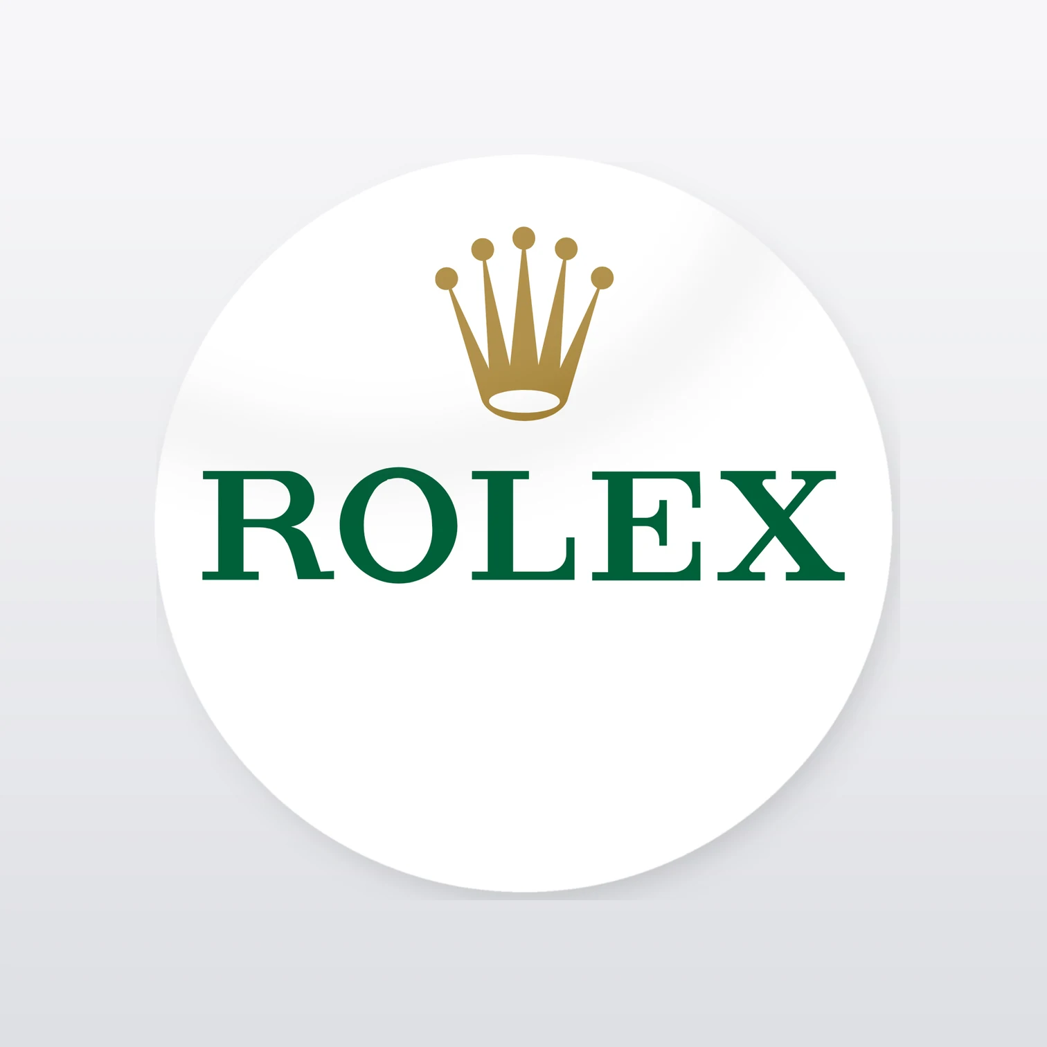 Rolex Aufkleber Set – einzelner Aufkleber in Großaufnahme
