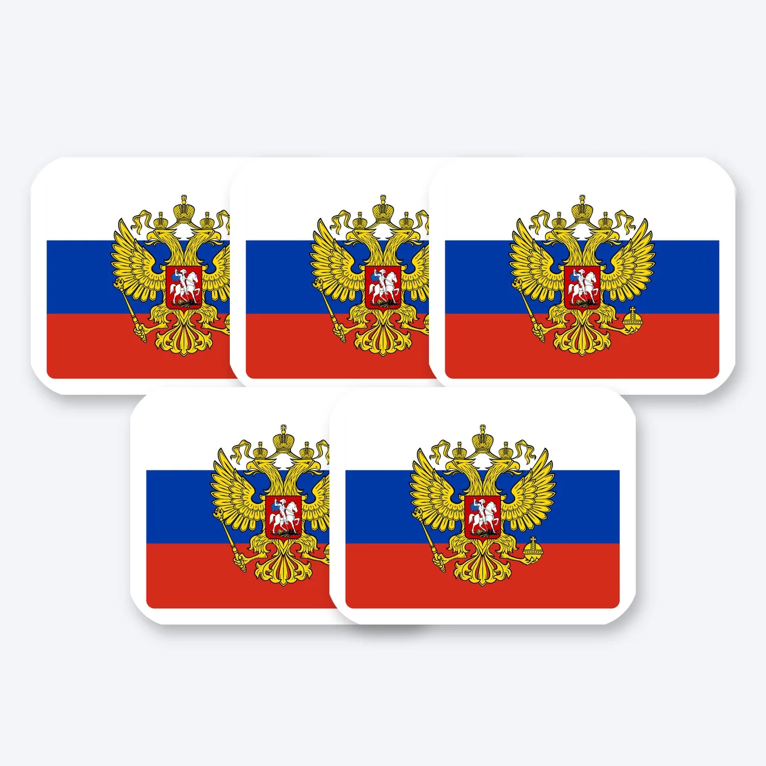 Russland Flagge Aufkleber Set