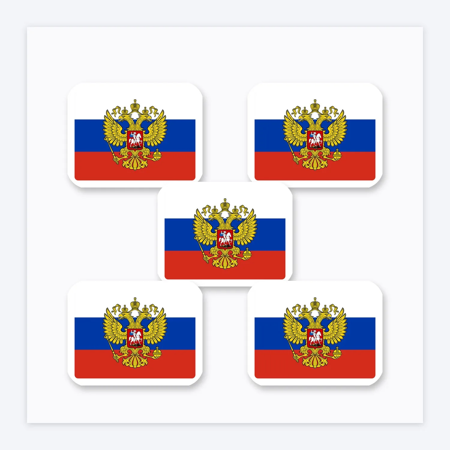 Russland Flagge Aufkleber Set