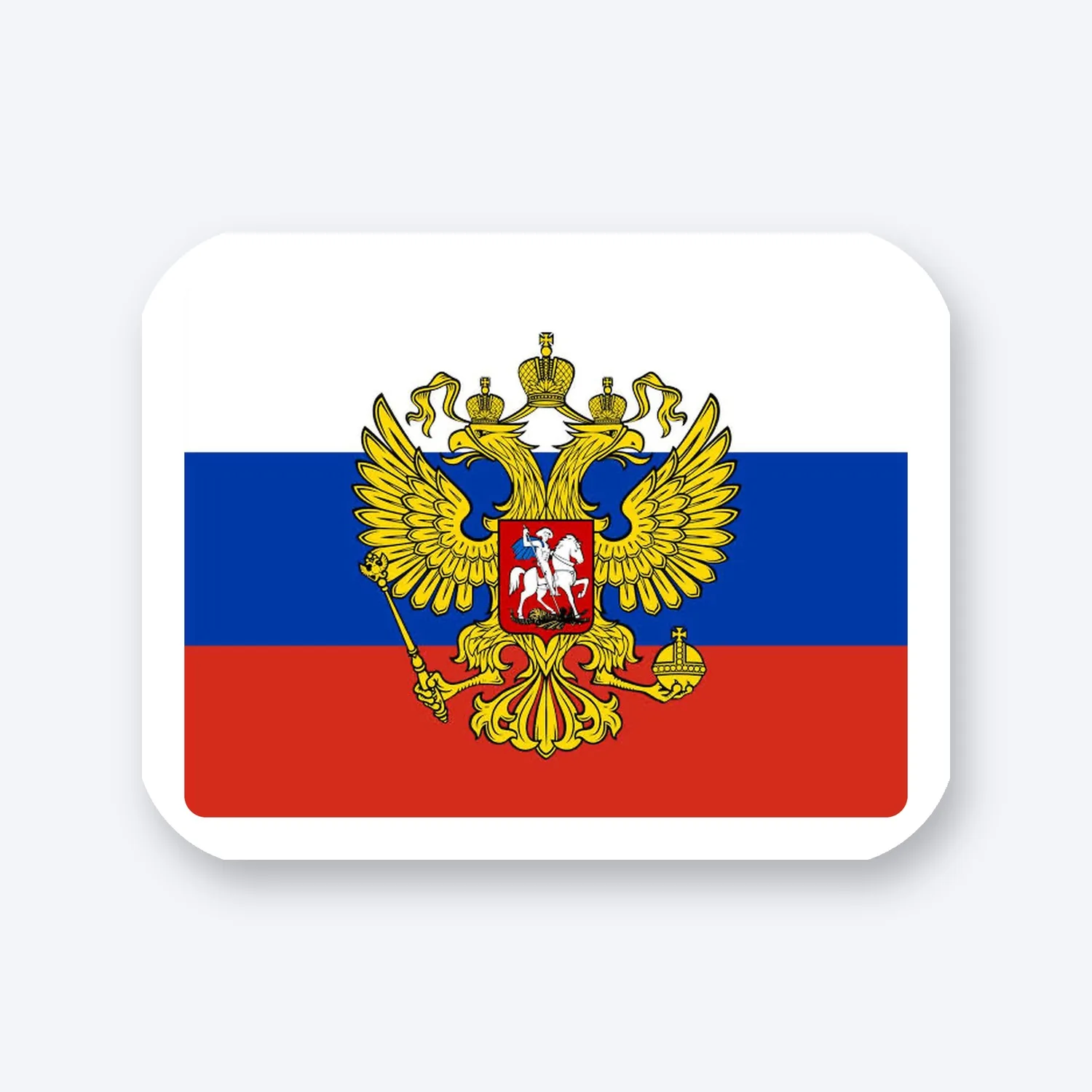 Russland Flagge Aufkleber Set