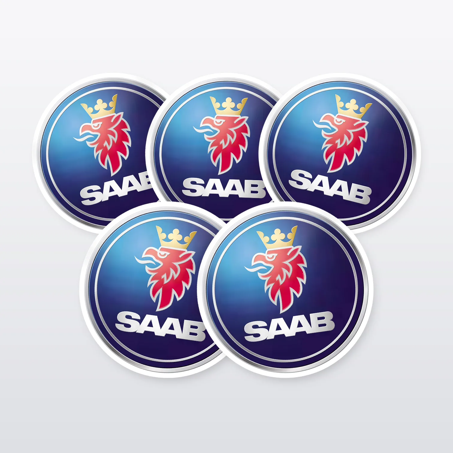 Saab Aufkleber Set – 5 Sticker