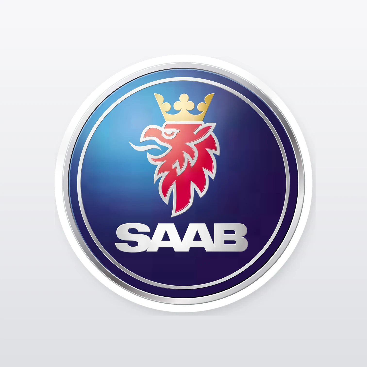 Saab Aufkleber Set – einzelner Aufkleber in Großaufnahme