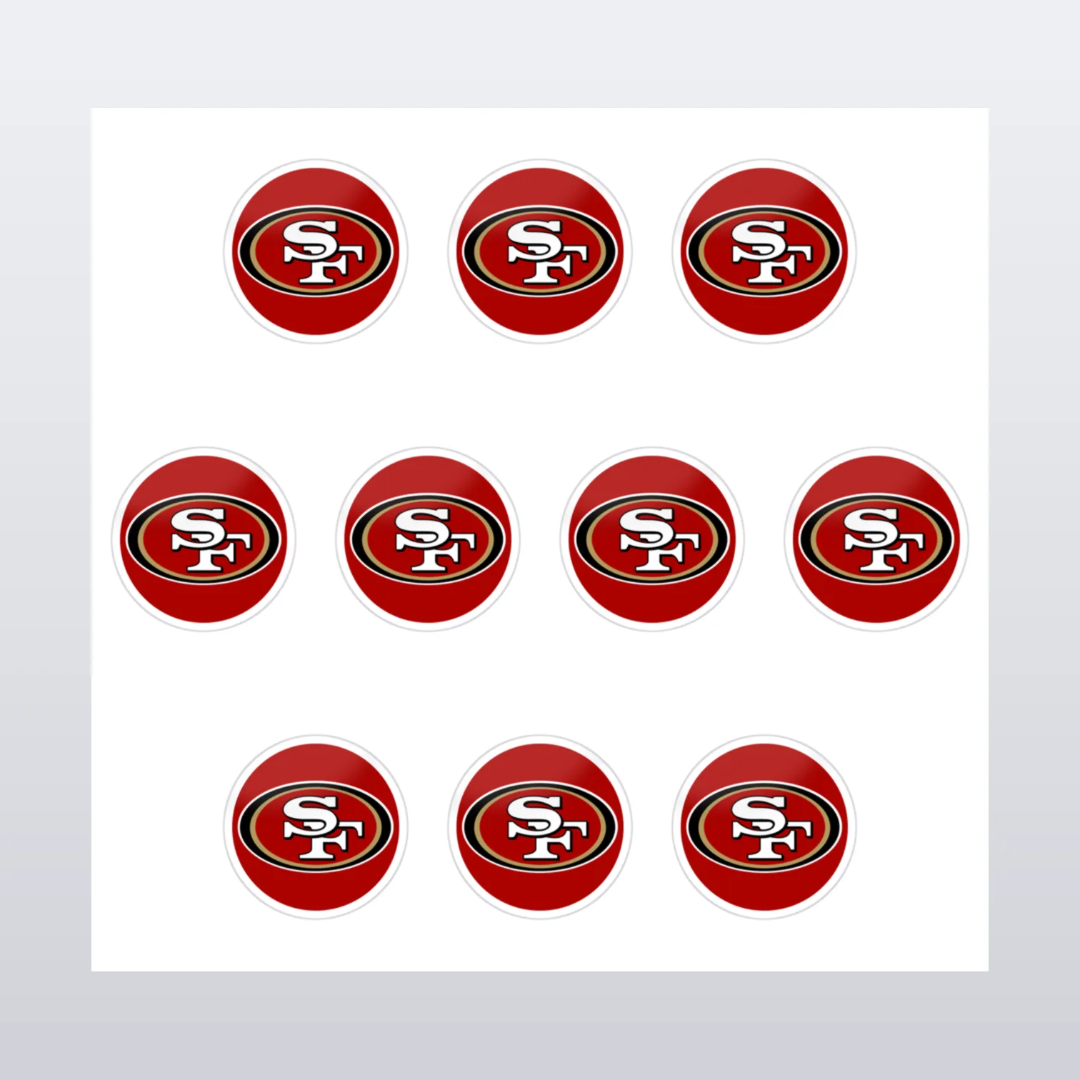San Francisco 49ers Aufkleber Set I