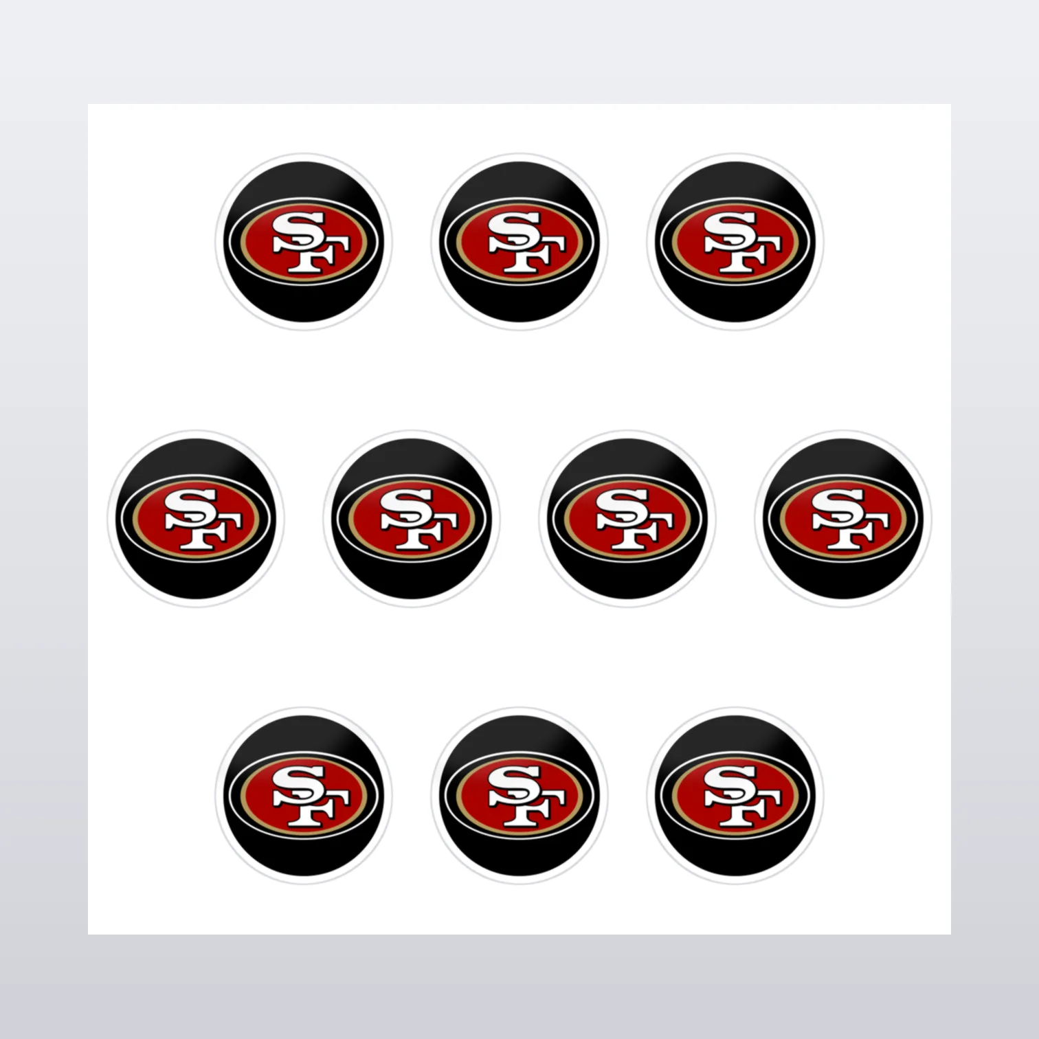 San Francisco 49ers Aufkleber Set II