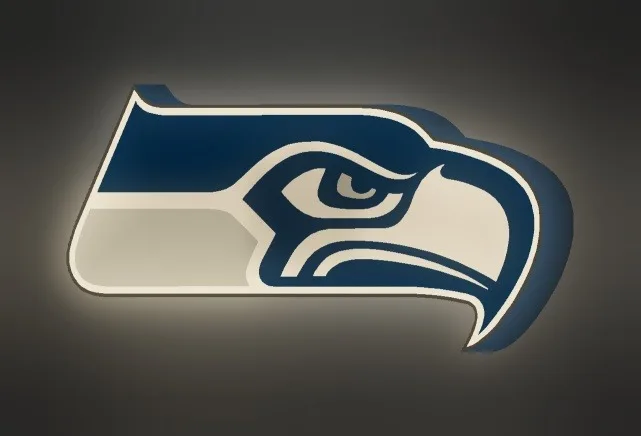Seattle Seahawks LED-Leuchtschild