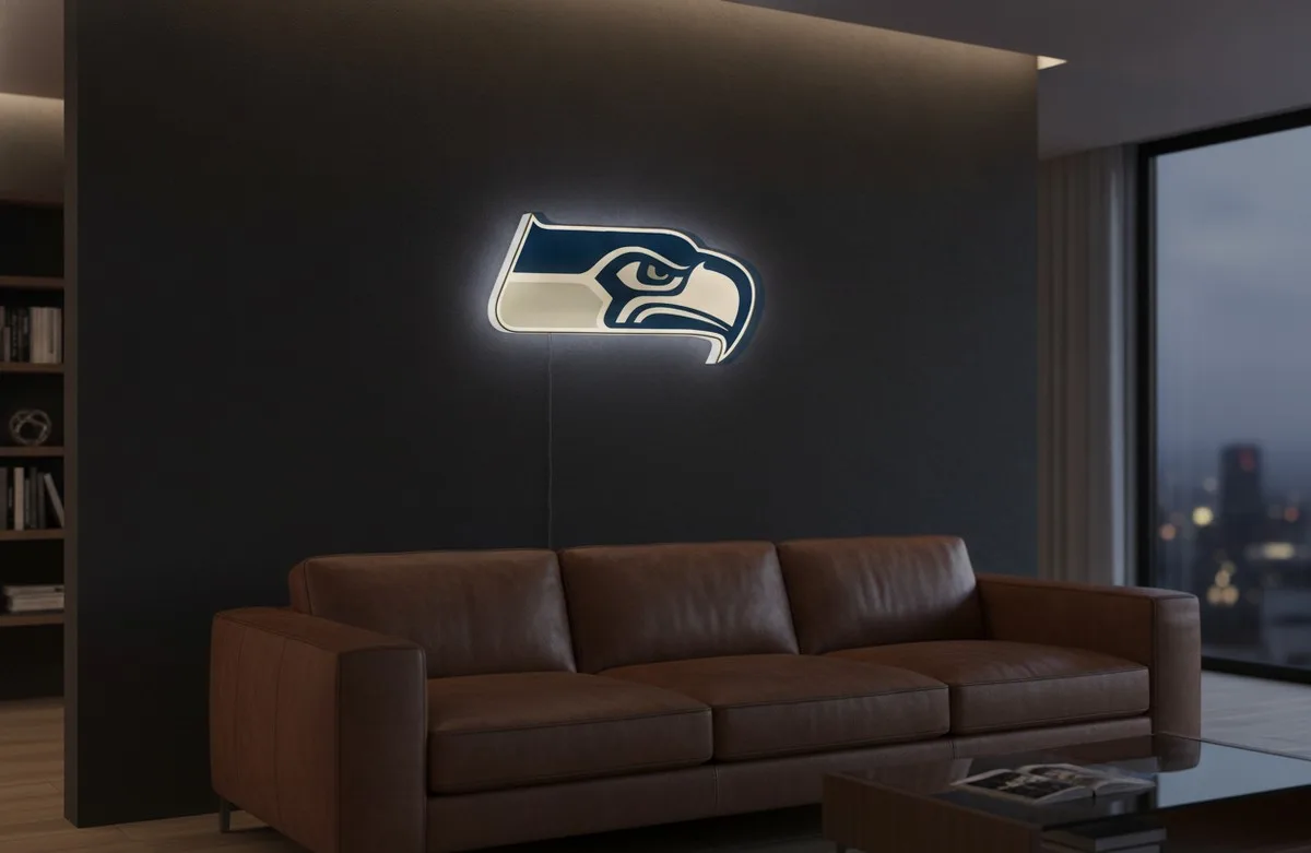 Seattle Seahawks LED-Leuchtschild