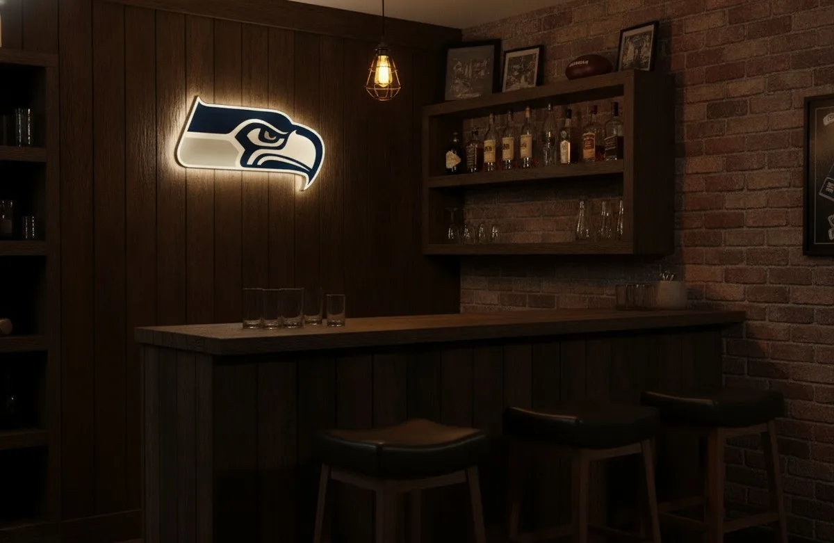 Seattle Seahawks LED-Leuchtschild