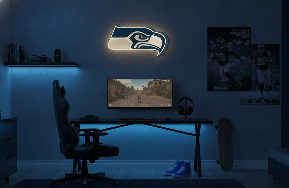 Seattle Seahawks LED-Leuchtschild