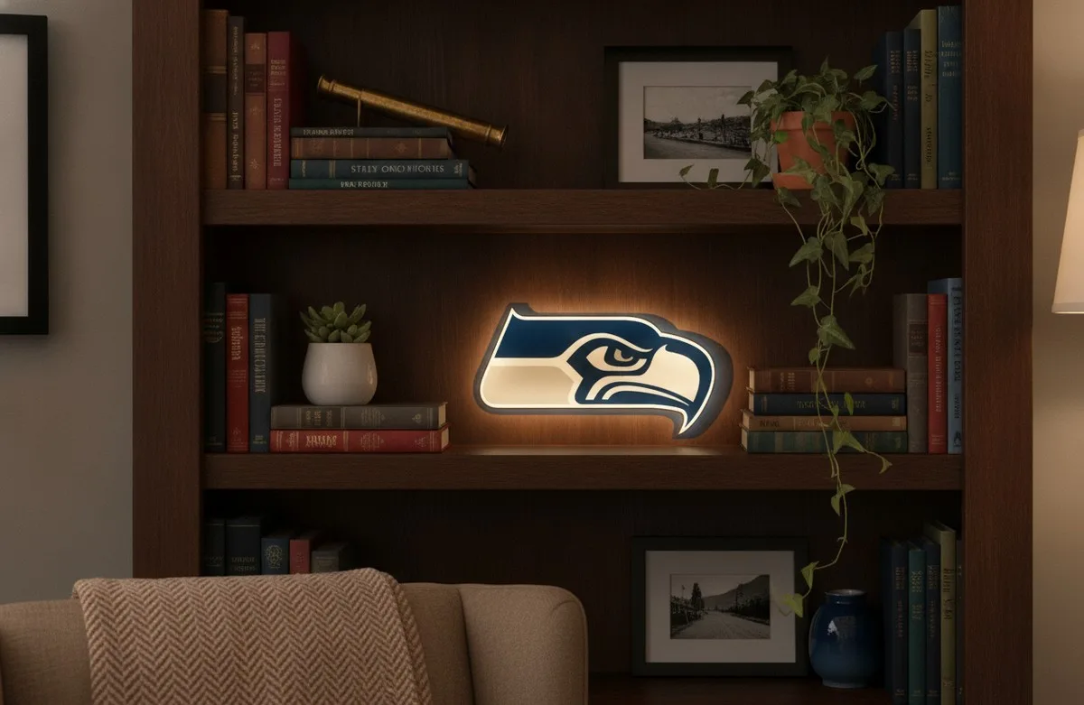 Seattle Seahawks LED-Leuchtschild