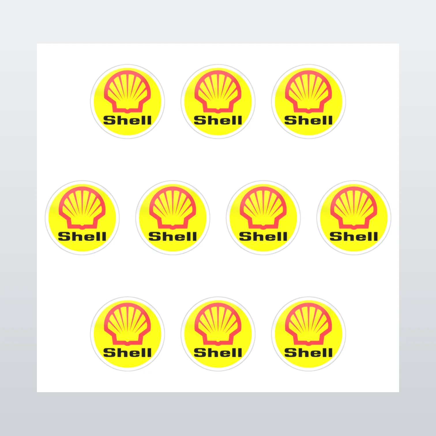 Shell Aufkleber Set – Aufkleber auf Bogen