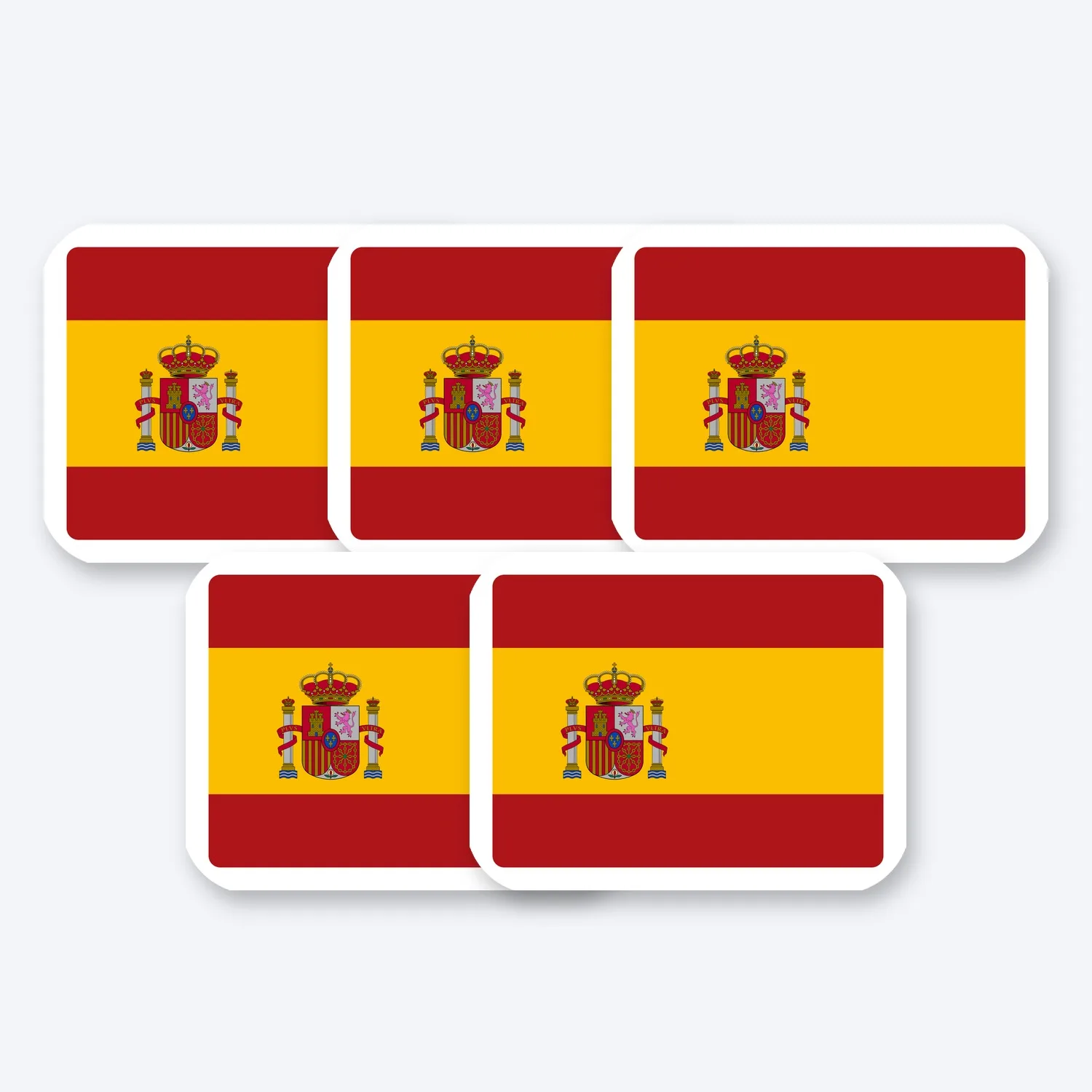 Spanien Flagge Aufkleber Set