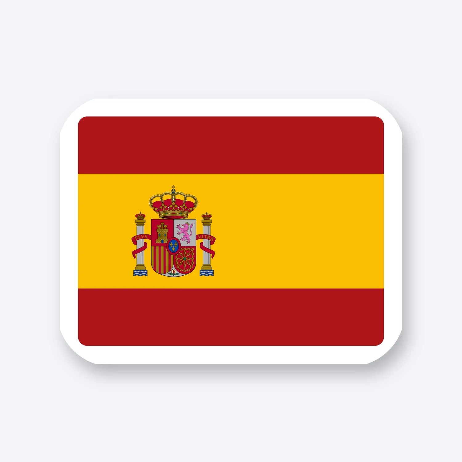 Spanien Flagge Aufkleber Set