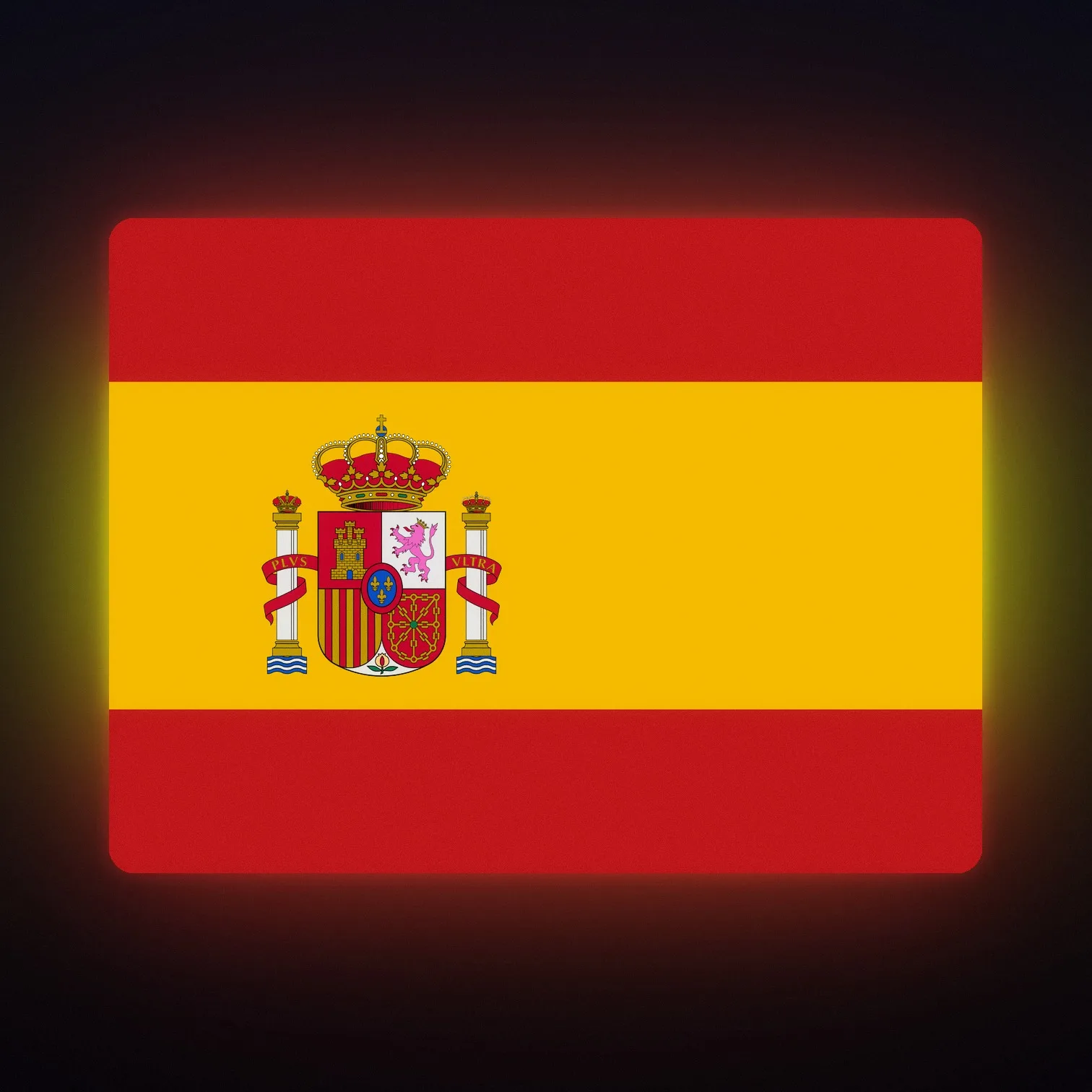 Spanien Flagge LED-Leuchte