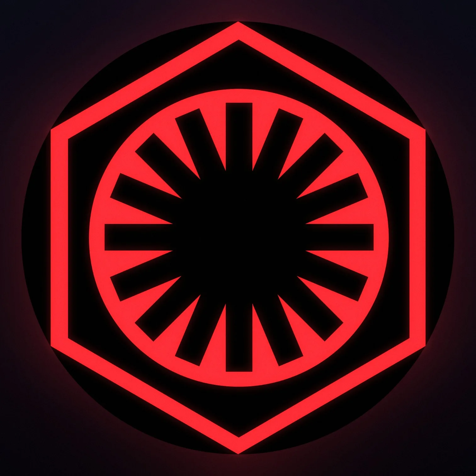 Star Wars Imperium LED-Leuchte beleuchtet