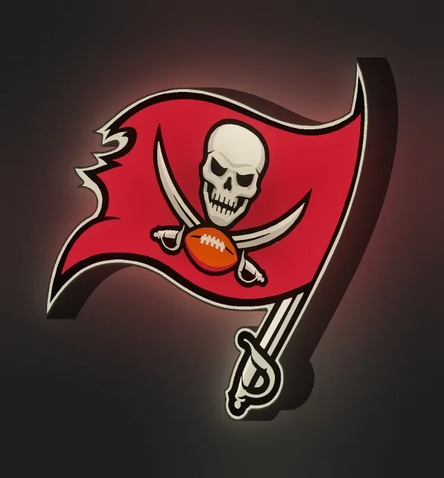 Tampa Bay Buccaneers LED-Leuchtschild