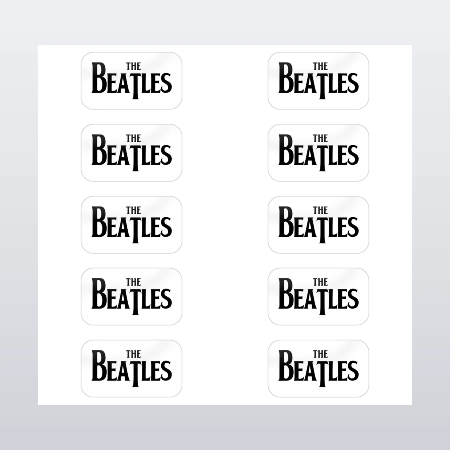 The Beatles Aufkleber Set – Aufkleber auf Bogen