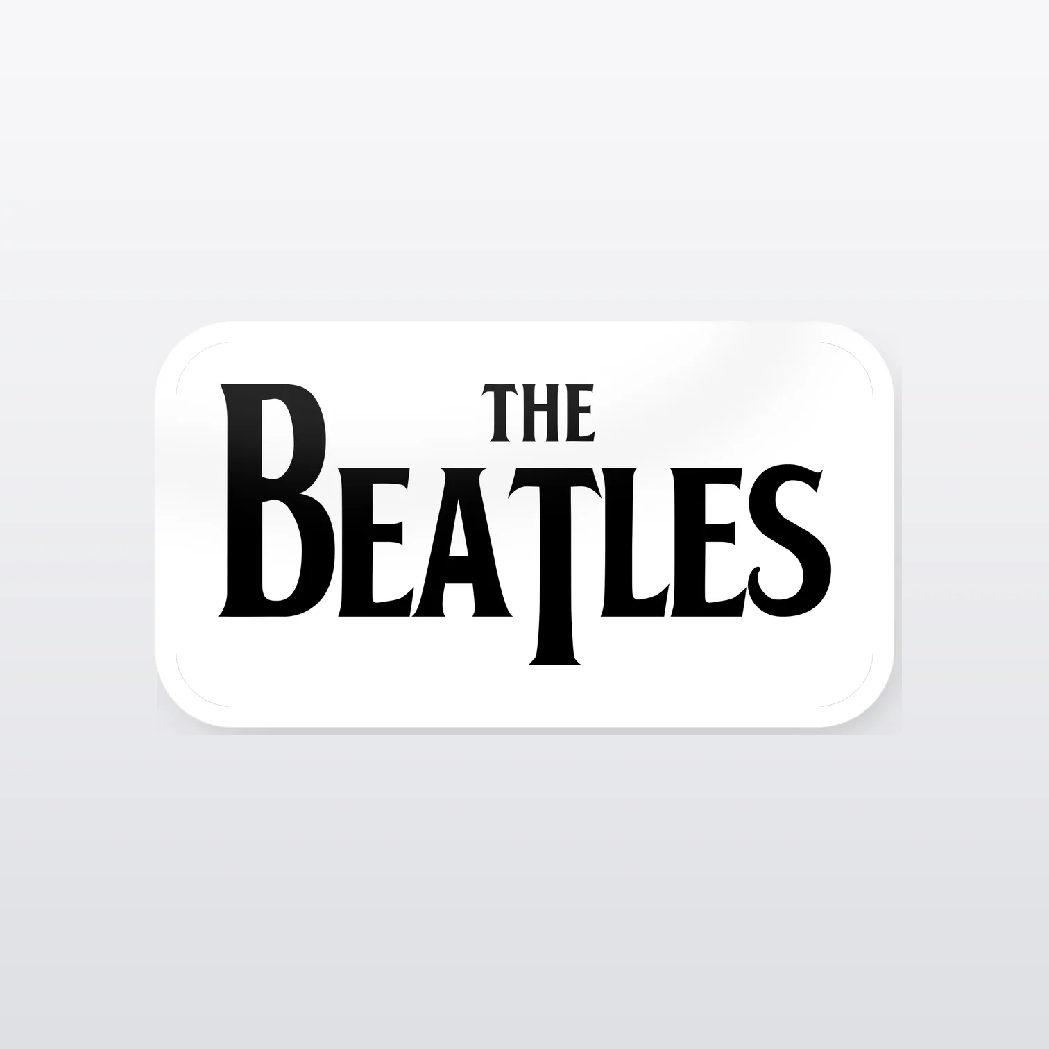 The Beatles Aufkleber Set – einzelner Aufkleber in Großaufnahme