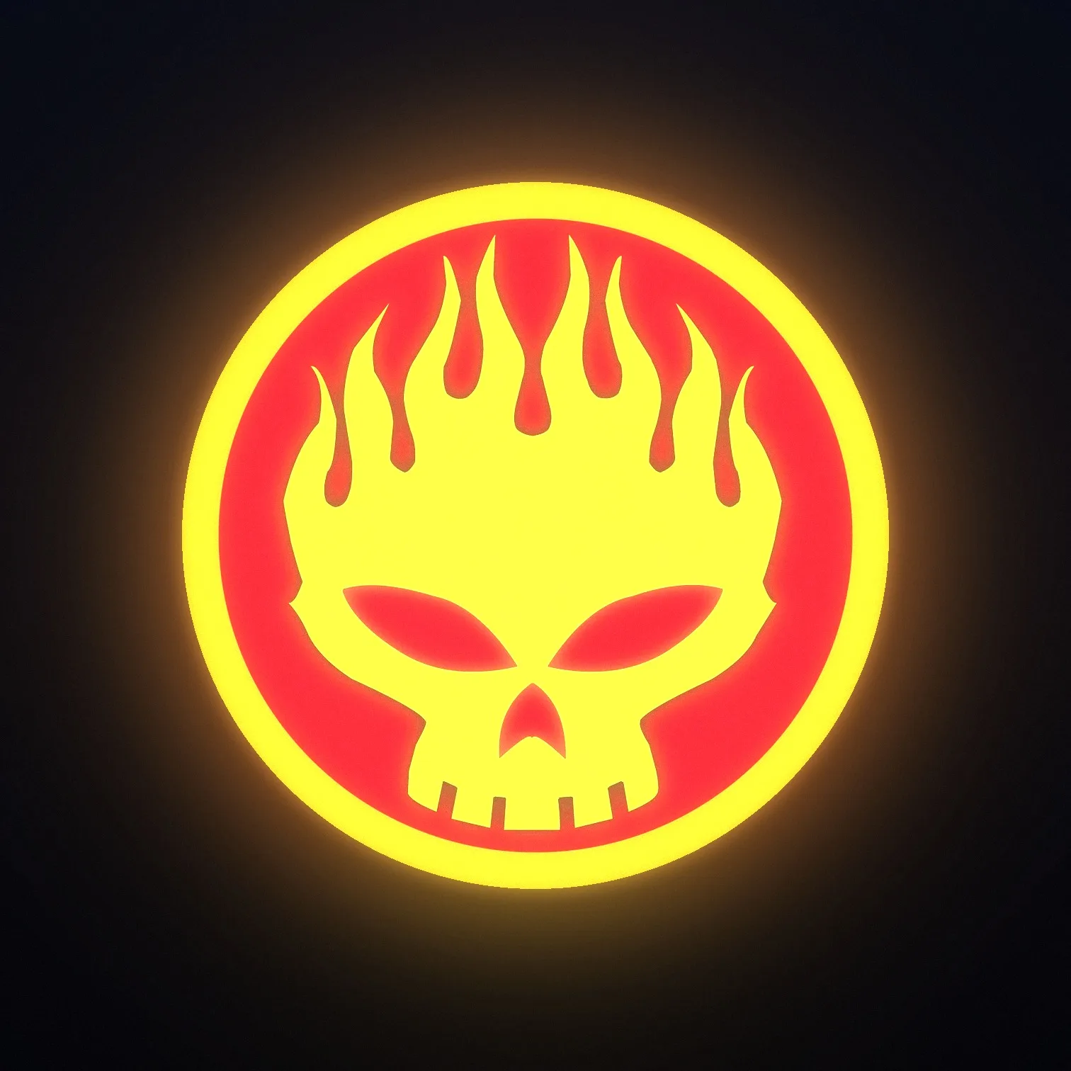 The Offspring LED-Leuchte – beleuchtet, Frontansicht