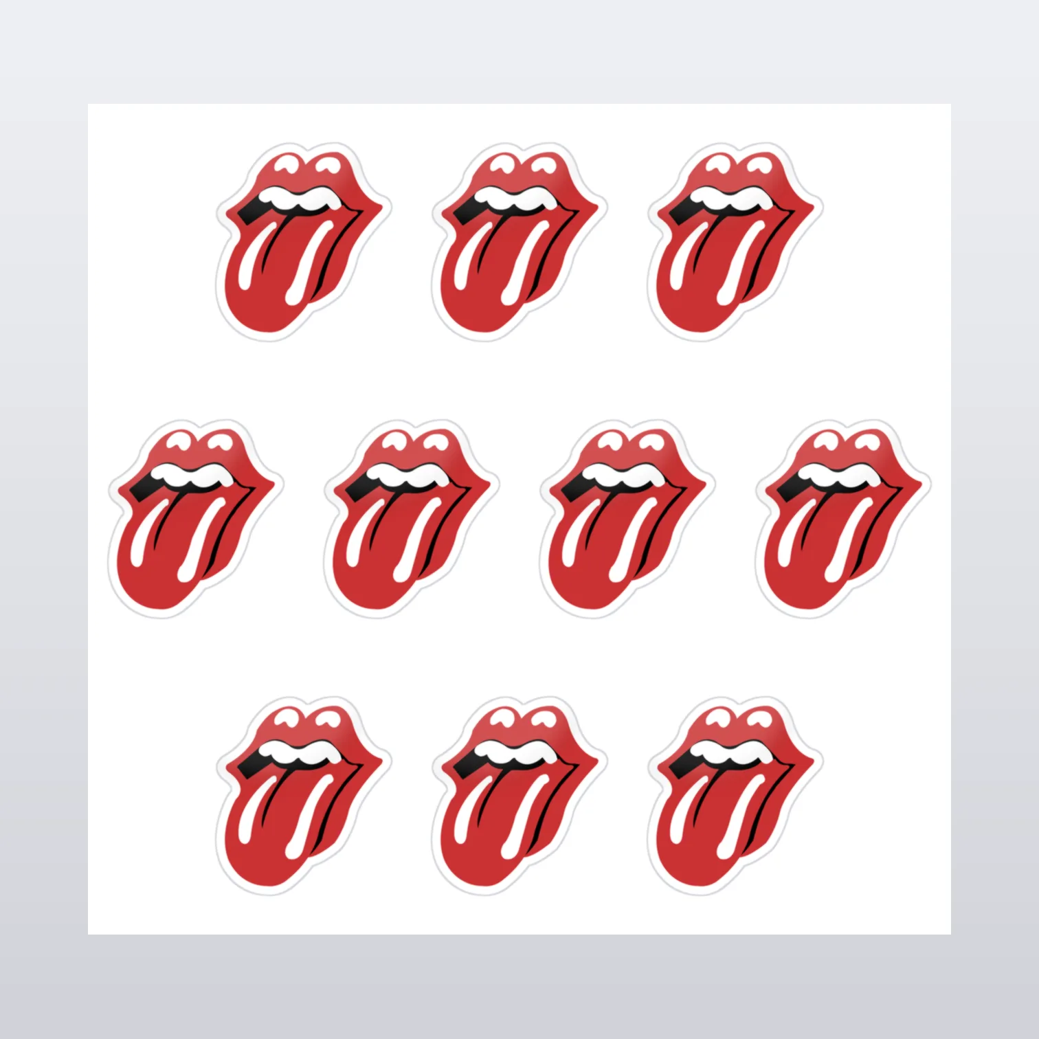 The Rolling Stones Aufkleber Set I – Aufkleber auf Bogen