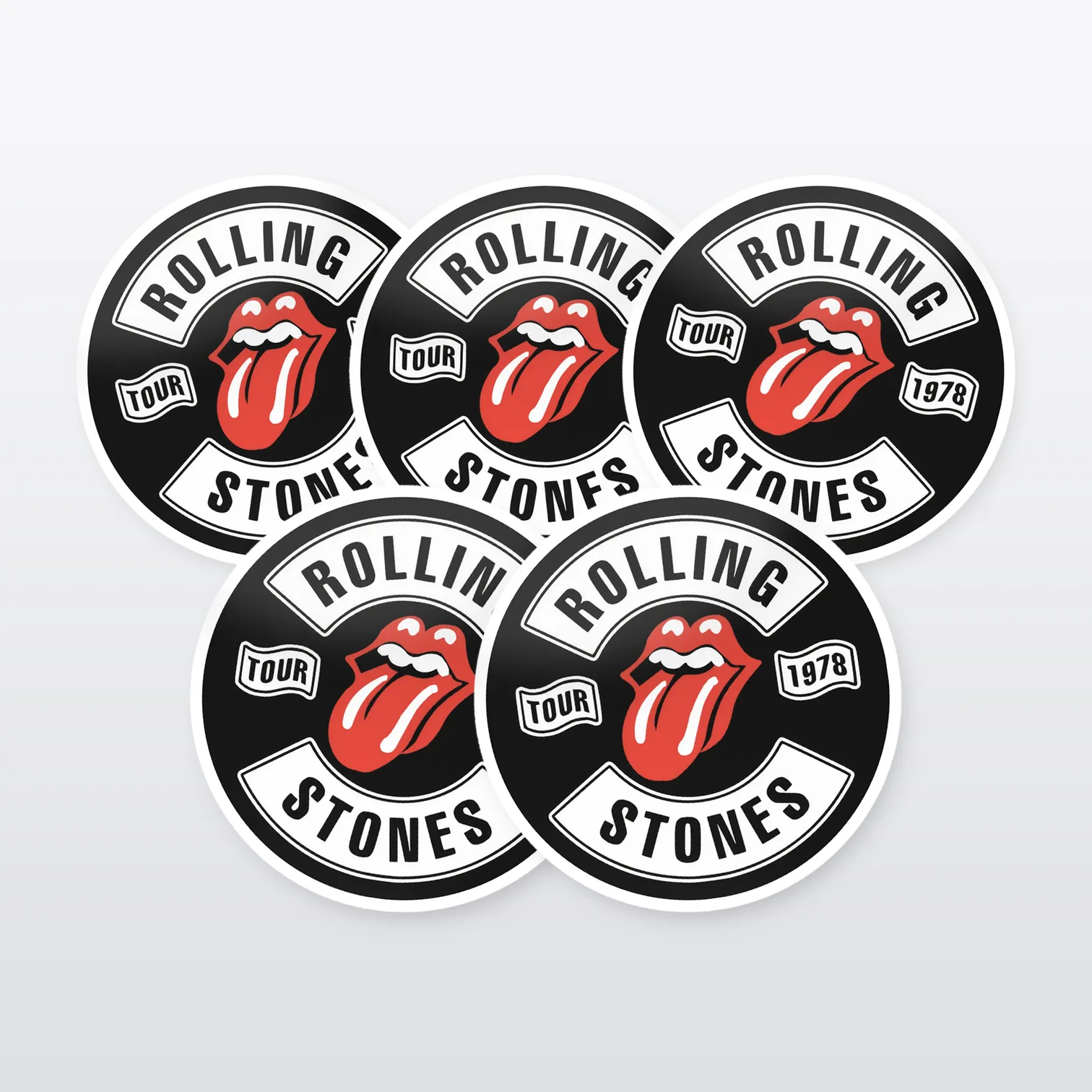 The Rolling Stones Aufkleber Set II – 5 Sticker