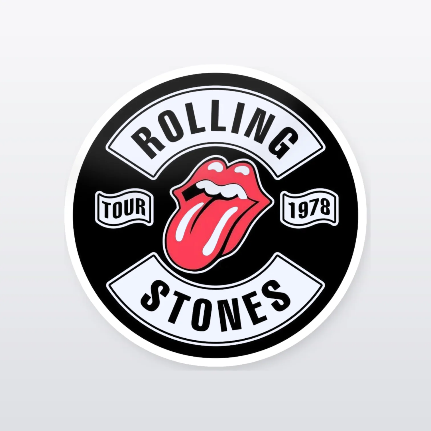 The Rolling Stones Aufkleber Set II – einzelner Aufkleber in Großaufnahme