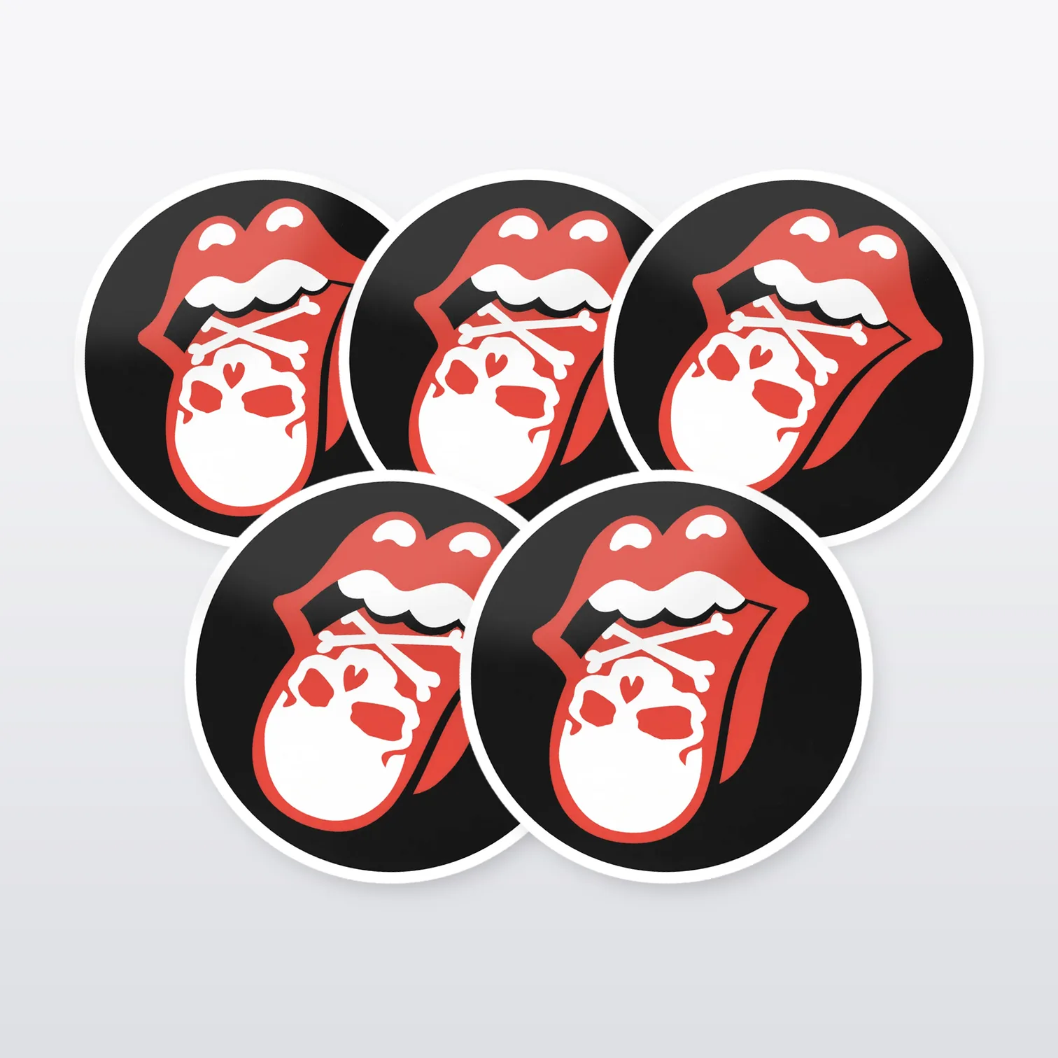 The Rolling Stones Aufkleber Set III – 5 Sticker
