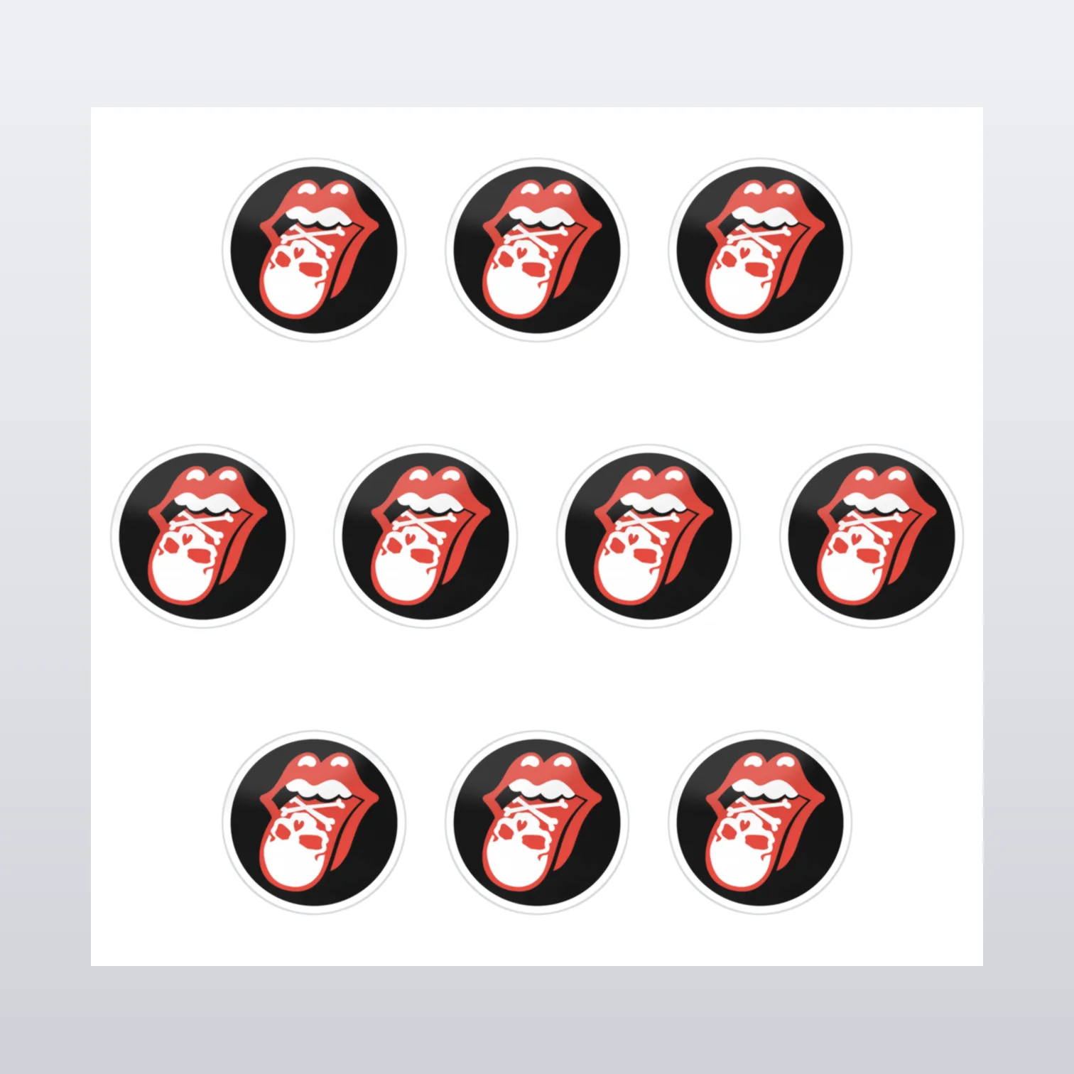 The Rolling Stones Aufkleber Set III – Aufkleber auf Bogen