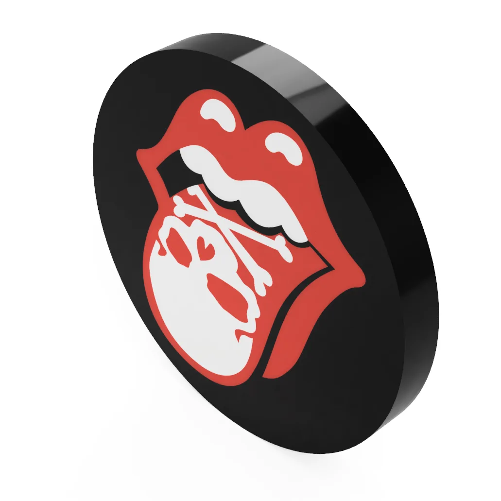 The Rolling Stones LED-Leuchtschild – 3D-Ansicht
