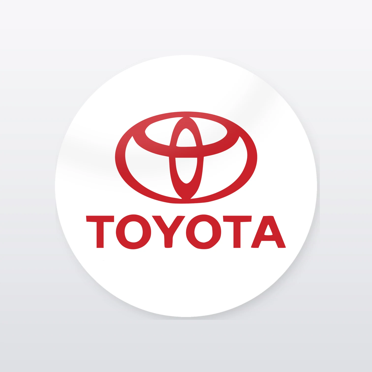 Toyota Aufkleber Set – einzelner Aufkleber in Großaufnahme