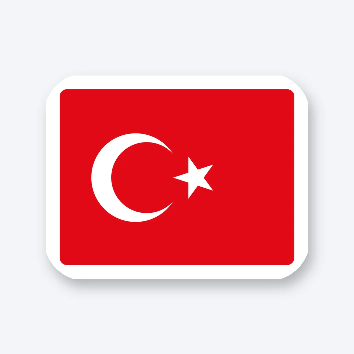 Türkei Landesflagge Fahne Aufkleber Set