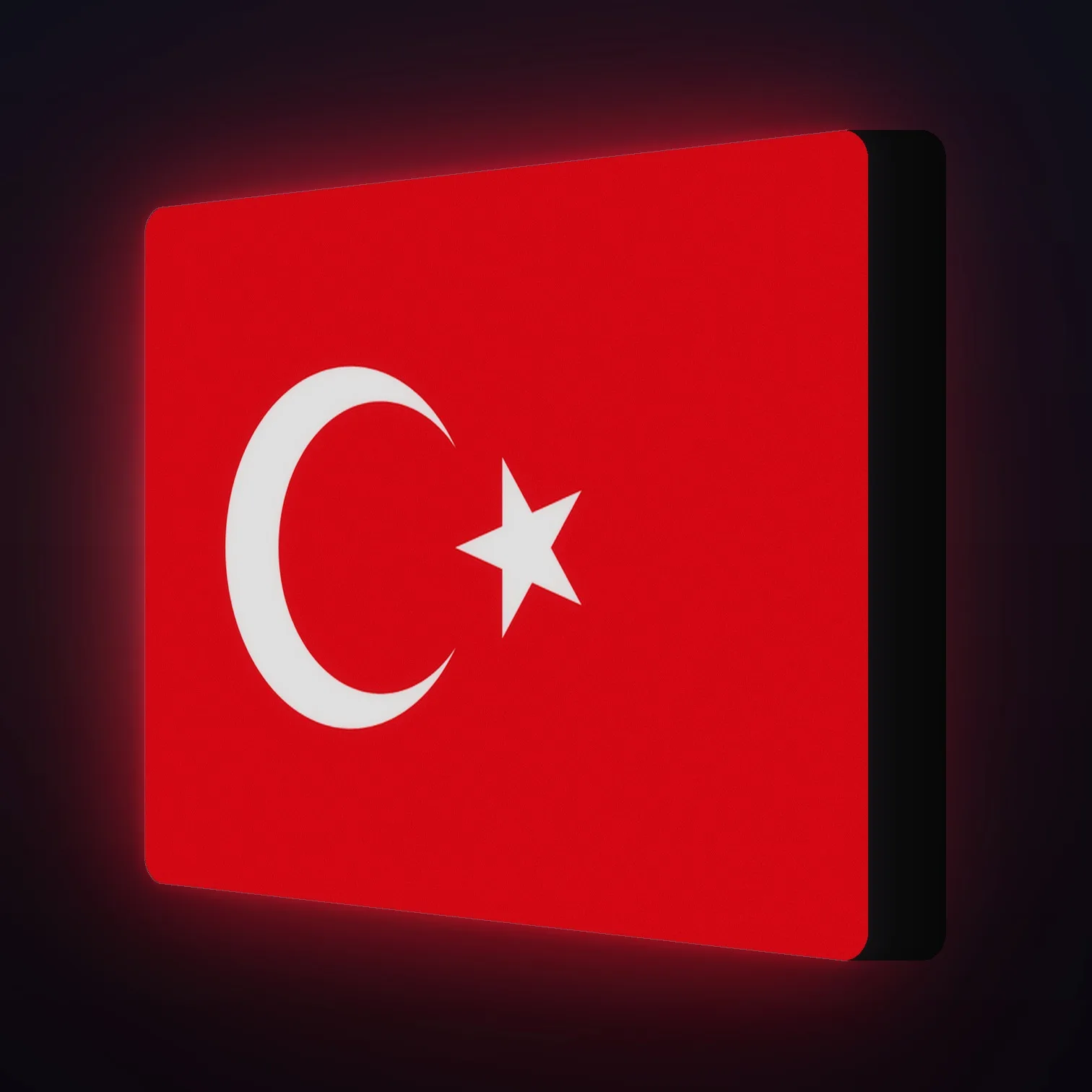 Türkei Landesflagge Fahne LED-Leuchte