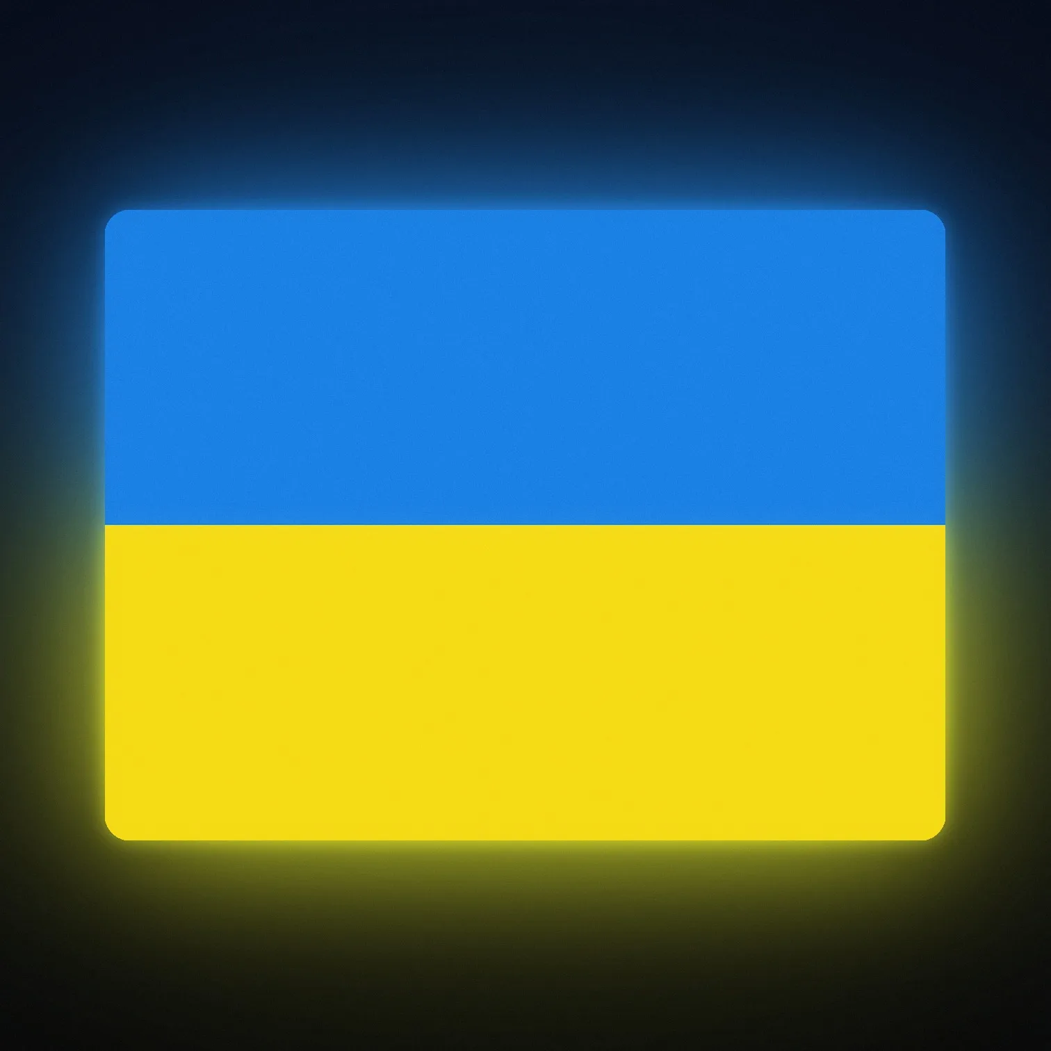 Ukraine Nationalflagge Fahne LED-Leuchte