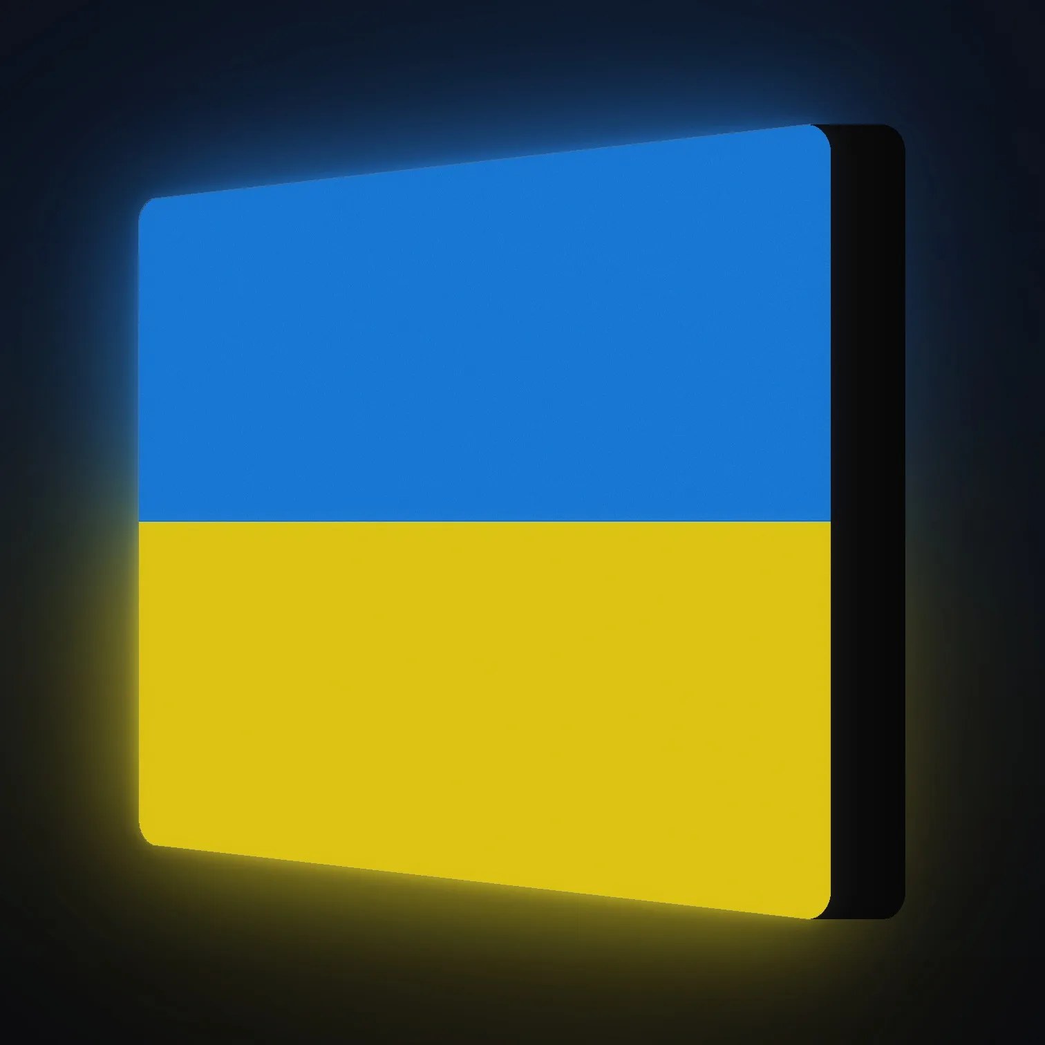 Ukraine Nationalflagge Fahne LED-Leuchte