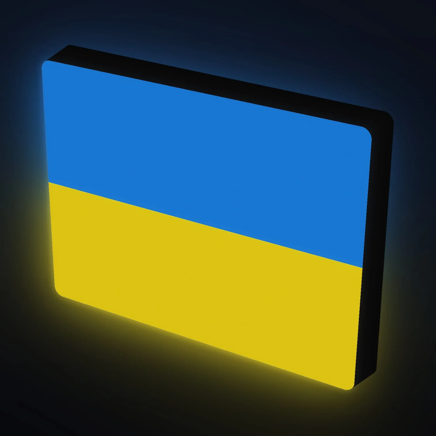 Ukraine Nationalflagge Fahne LED-Leuchte