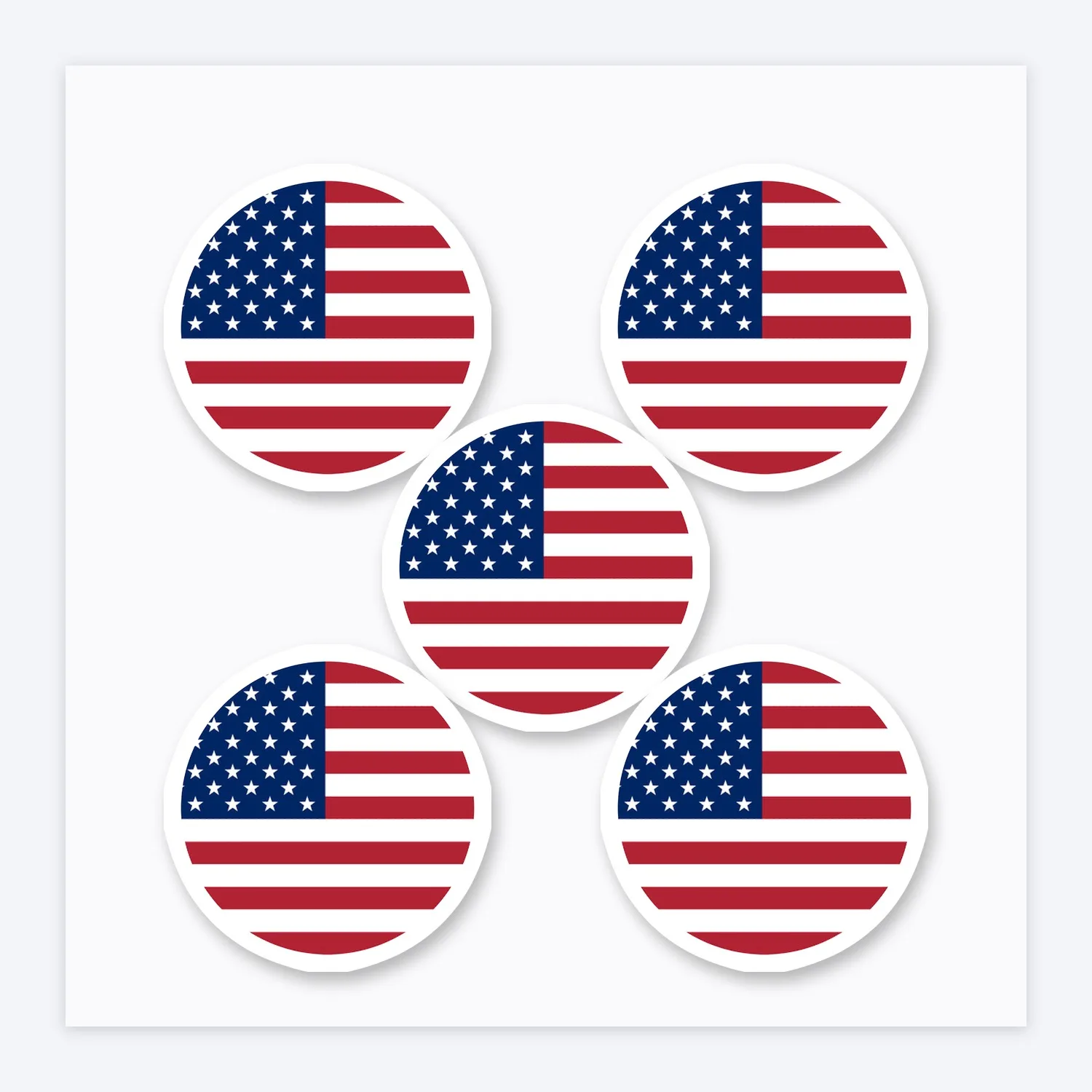 United States Of America Fahne Aufkleber Set