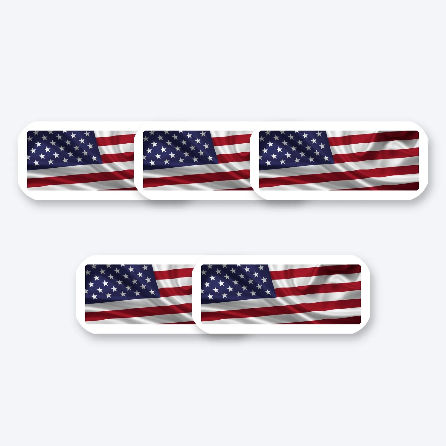 USA Star Spangled Banner Flagge Aufkleber Set