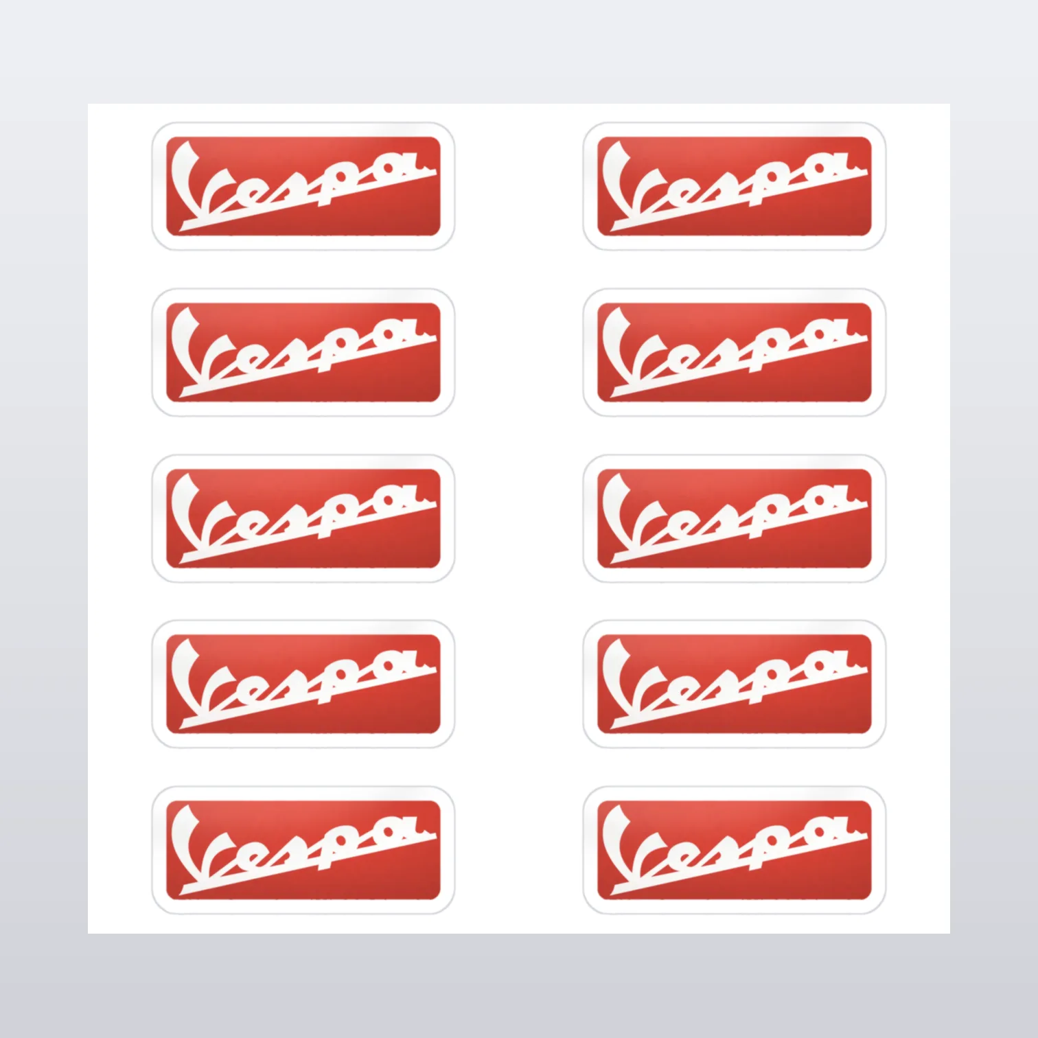 Vespa Aufkleber Set I – Aufkleber auf Bogen