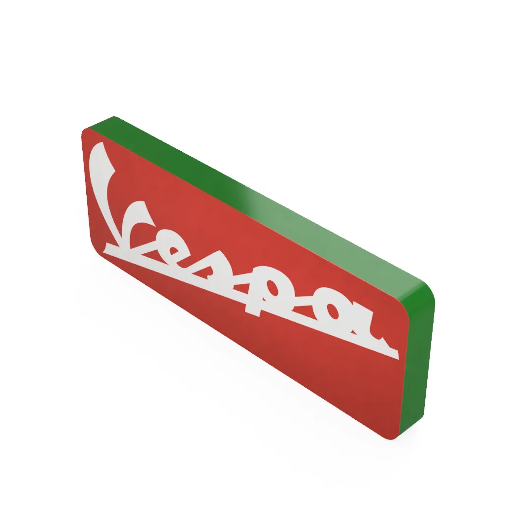 Vespa LED-Leuchte beleuchtet