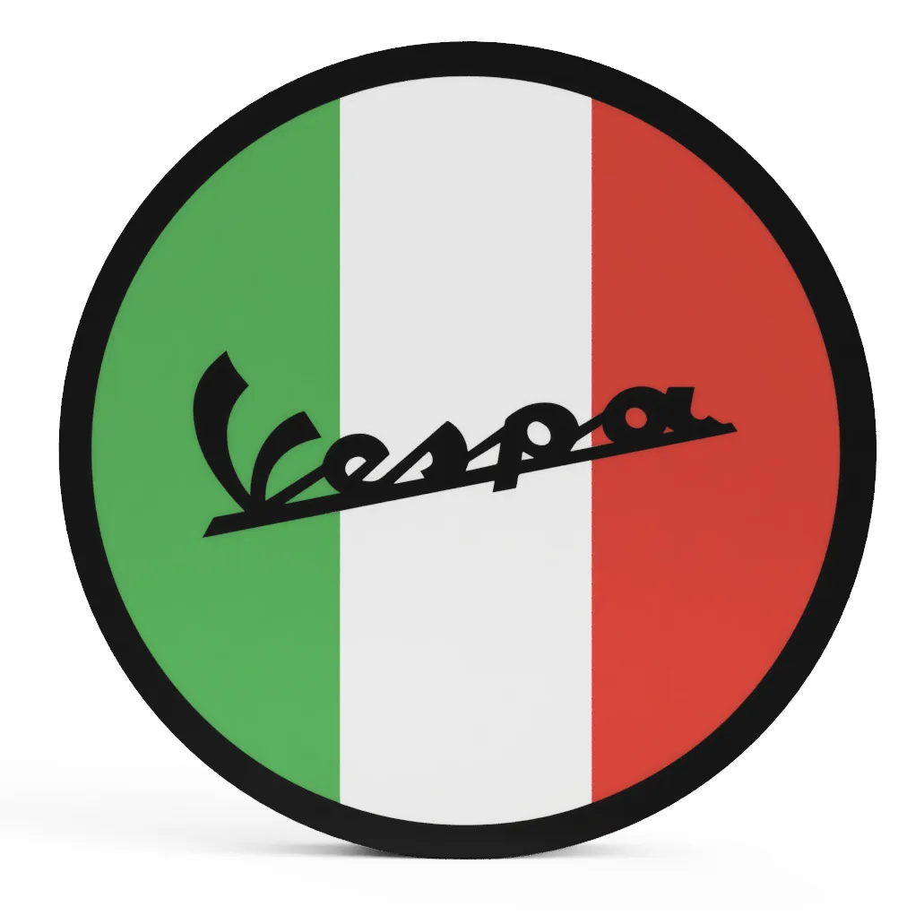 Vespa LED-Leuchtschild Italien-Flagge Roller Wanddeko Geschenk