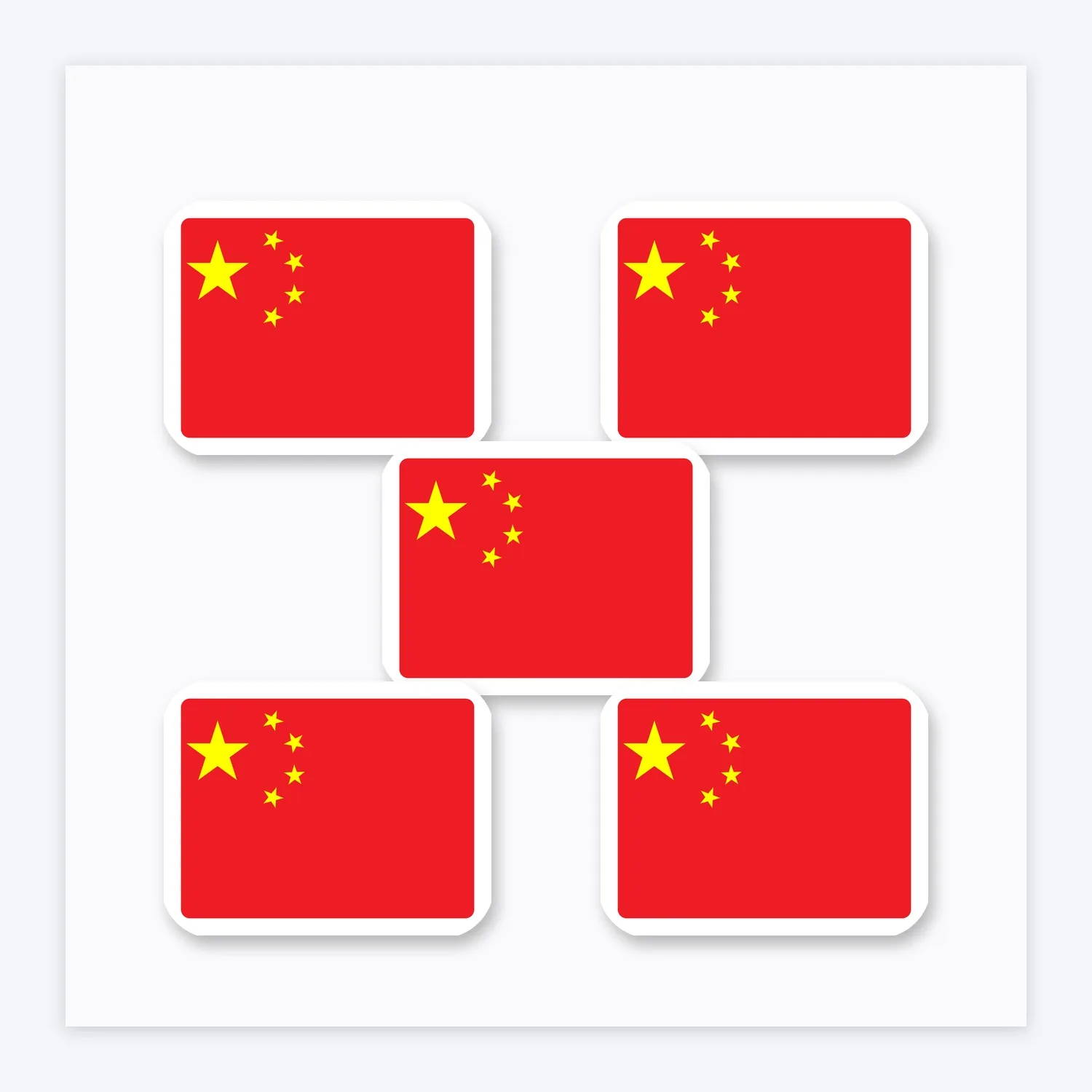 Volksrepublik China Aufkleber Set