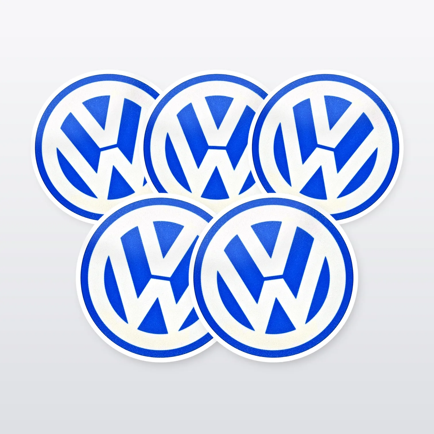 VW Volkswagen Aufkleber Set Classic Logo – 5 Sticker