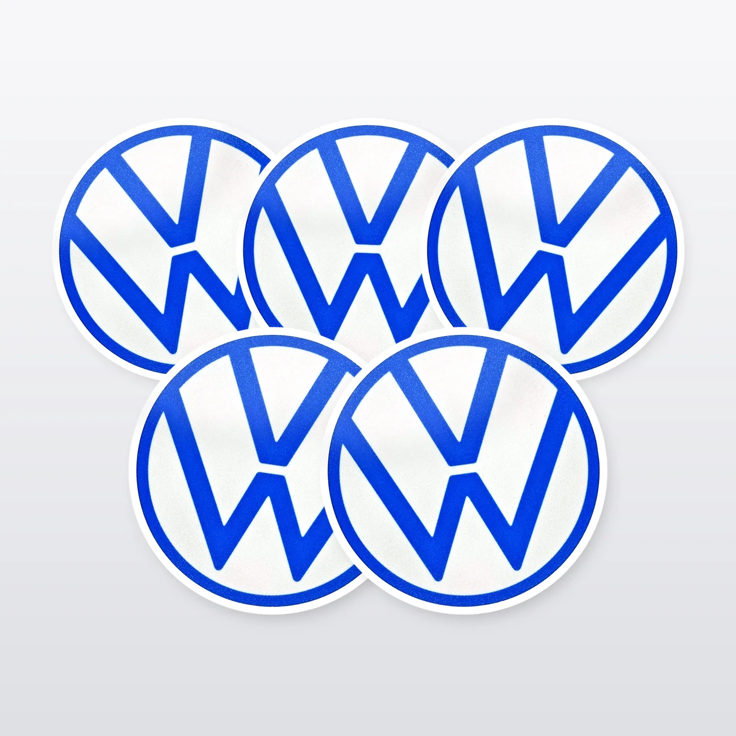 VW Volkswagen Aufkleber Set Modern Logo – 5 Sticker