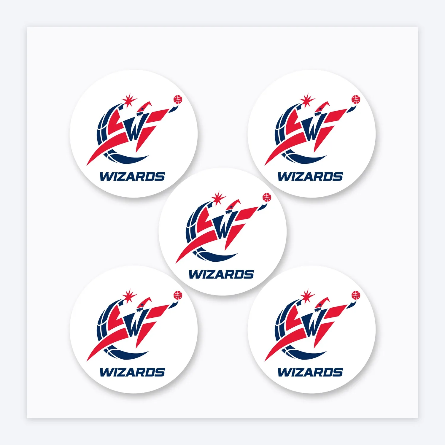 Washington Wizards NBA Aufkleber Set